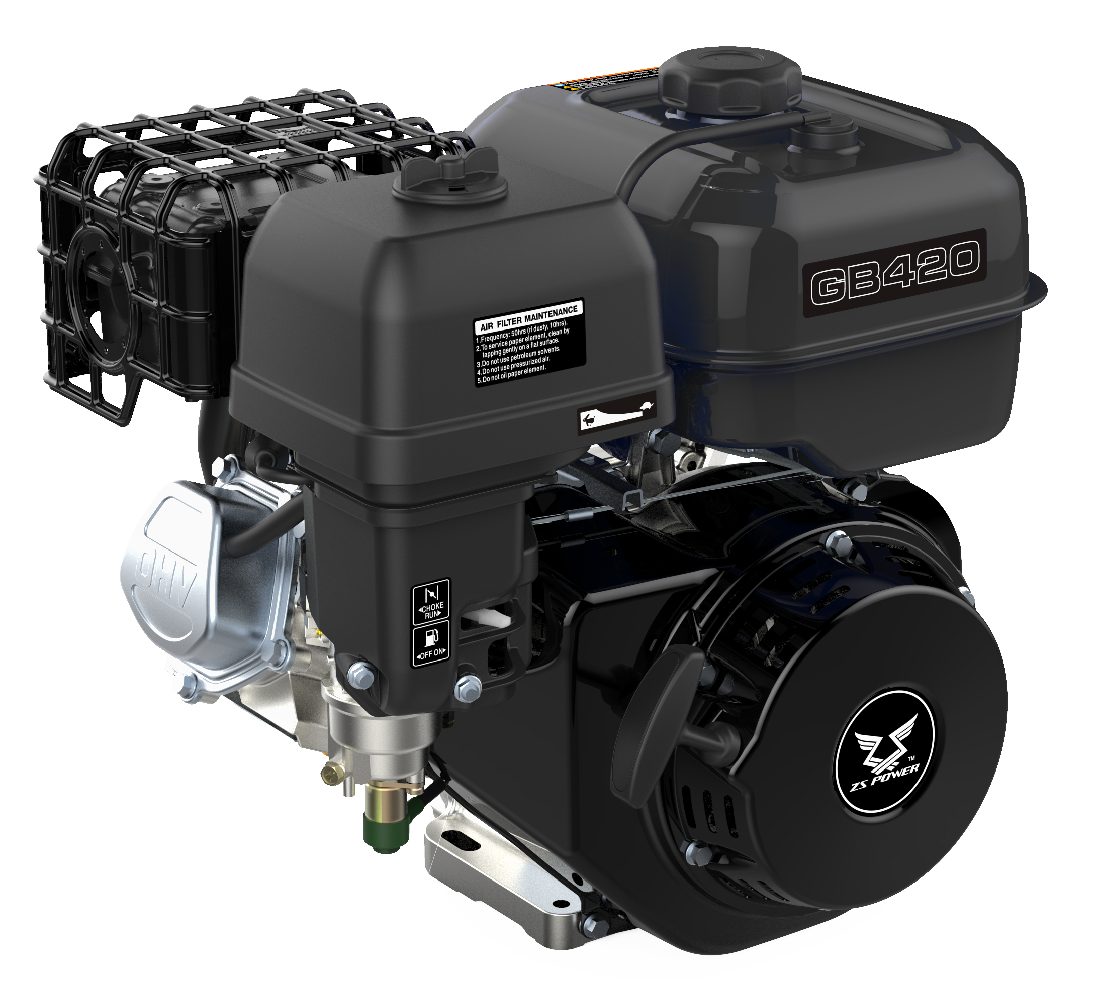 Двигатель бензиновый Zongshen GB 420 для мотокультиваторов, мотоблоков, АВД, мотопомп, садового и строительного оборудования